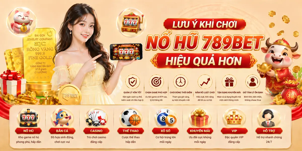 Lưu ý khi chơi nổ hũ 789bet hiệu quả hơn Lưu ý khi chơi nổ hũ 789bet hiệu quả hơn