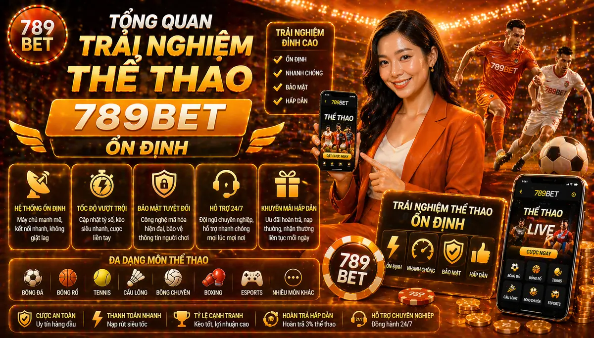 Tổng quan trải nghiệm thể thao 789bet ổn định Tổng quan trải nghiệm thể thao 789bet ổn định